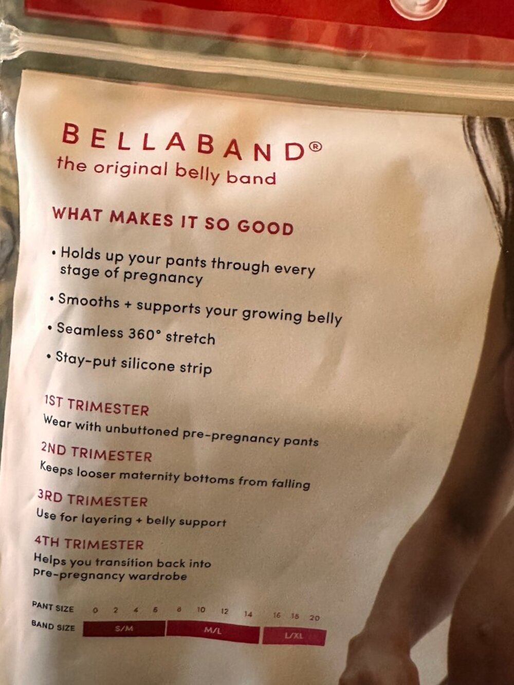 Isabel Bellaband (Pregnancy Belly Band) size M/L - Picture 3 of 4